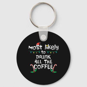 Porte-clés Vraisemblablement Boire Tout Café Noël Noël Famill