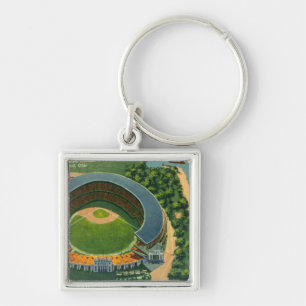Porte-clés Vue aérienne de StadiumCleveland municipal, OH