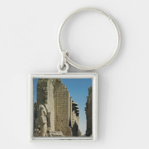 Porte-clés Vue de la grande cour, entrée au hypostyle