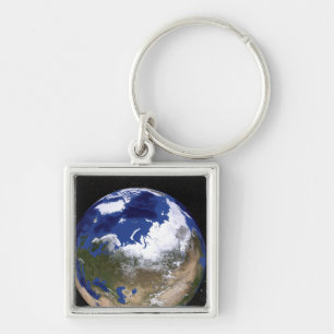 Porte-clés Vue de la Terre montrant la région arctique
