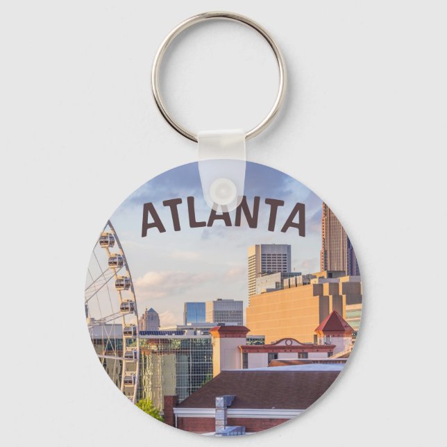 Porte-clés Vue de la ville d'Atlanta (Recto)