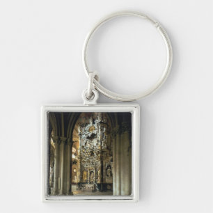 Porte-clés Vue de l'autel et du "Transparente", c.1720