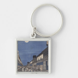 Porte-clés Vue de nuit de rue de Saruwaka