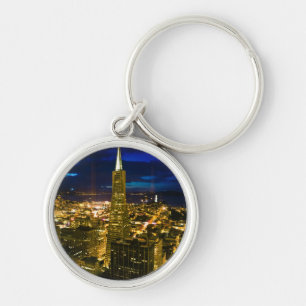 Porte-clés Vue de nuit de San Francisco.