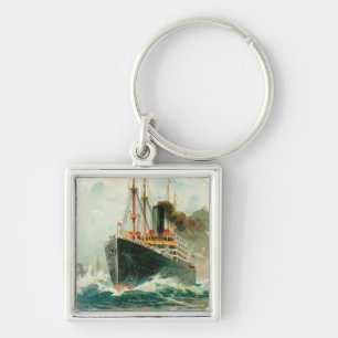 Porte-clés Vue de Patricia en mer, Hambourg-Amérique