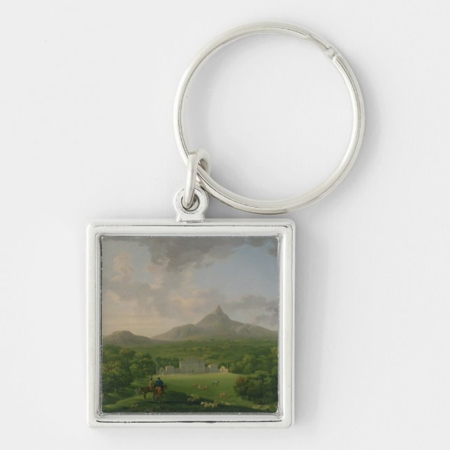 Porte-clés Vue de Powerscourt, comté Wicklow, c.1760-2 (huile (Devant)