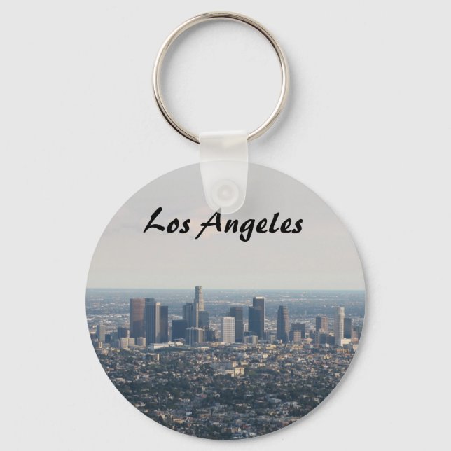 Porte-clés Vue du centre-ville, Los Angeles (Recto)