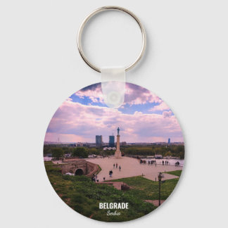 Porte-clés Vue panoramique de Belgrade depuis Kalemegdan