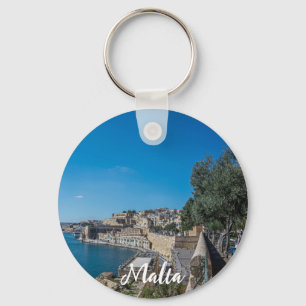 Porte-clés Vue panoramique sur le mur de la ville et le port 