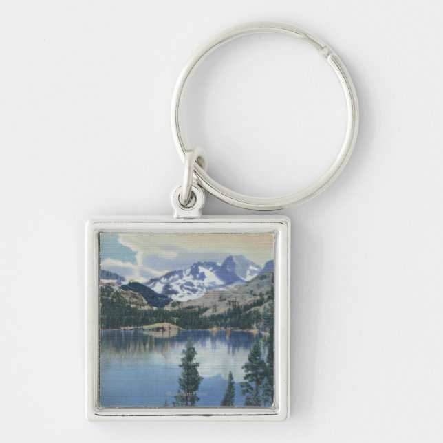 Porte-clés Vue sur le lac Shadow, Sierra Nevada (Devant)