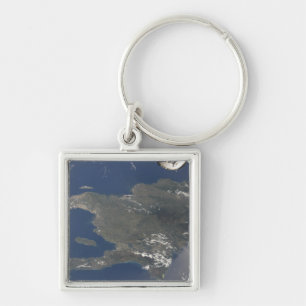 Porte-clés Vue sur l'île caribéenne d'Hispaniola