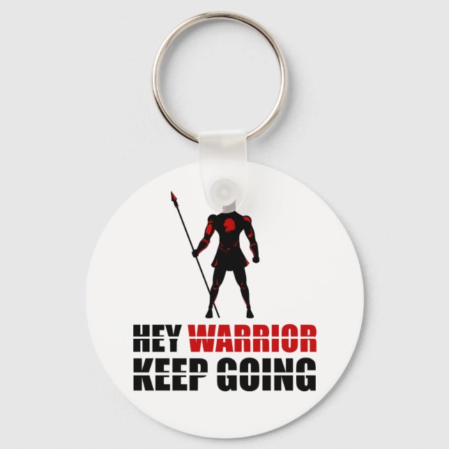 Porte-clés Warrior keep going (Recto)