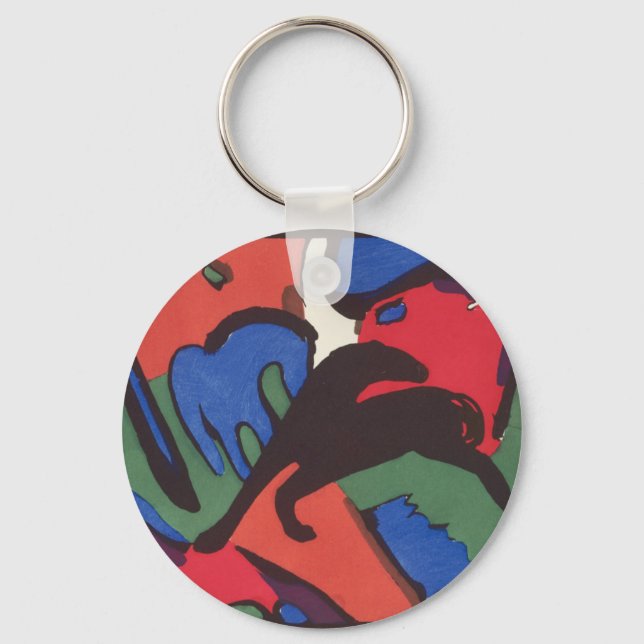 Porte-clés Wassily Kandinsky Franz Marc Blue Rider Peinture (Recto)