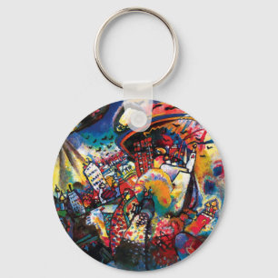 Porte-clés Wassily Kandinsky - Paysage urbain de Moscou - Art
