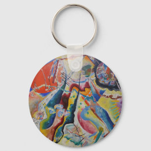 Porte-clés Wassily Kandinsky Rouge tache classique Art Abstra