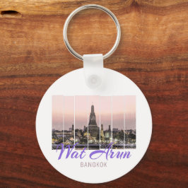 Porte-clés Wat Arun Temple Bangkok Thaïlande Sunset Souvenir