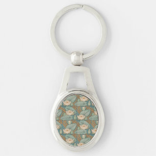 Porte-clés Water Lys Lily Art Nouveau Nature