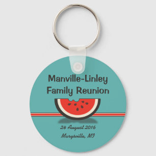 Porte-clés Watermelon Famille Réunion Souvenir Porte - clé