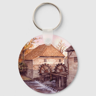 Porte-clés Watermill Watercolor