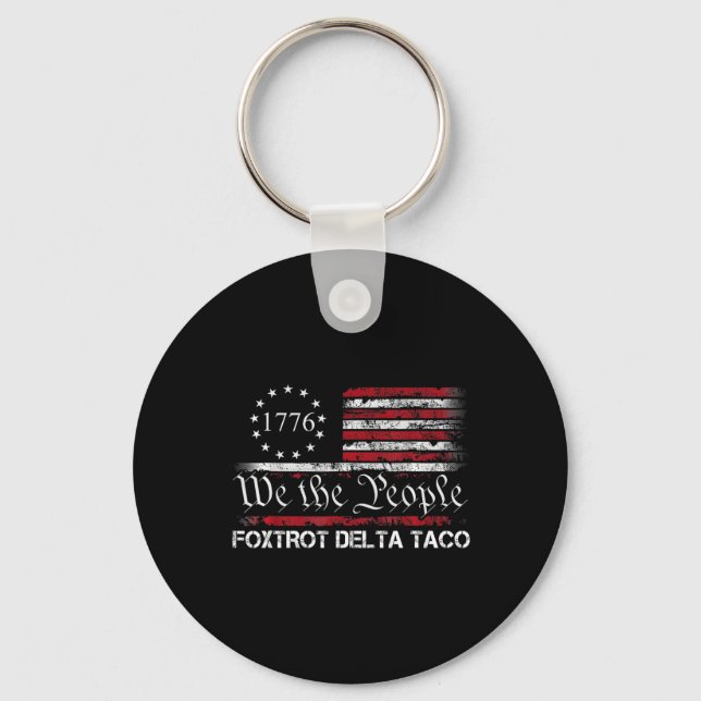 Porte-clés We The People Taco Foxtrot Delta Taco 1  (Recto)