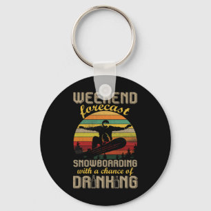 Porte-clés Weekend Prévision Snowboard Avec Une Chance Dri