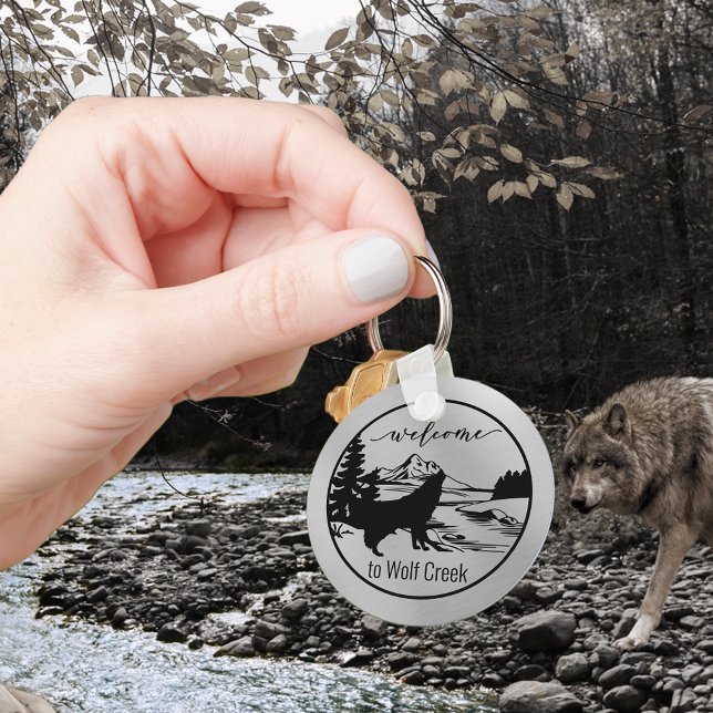 Porte-clés Welcome Lake River Rental Propriété Vacances Cabin (Créateur téléchargé)