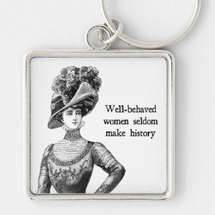 Porte-clés Well-Behaved Women Seldom Make History