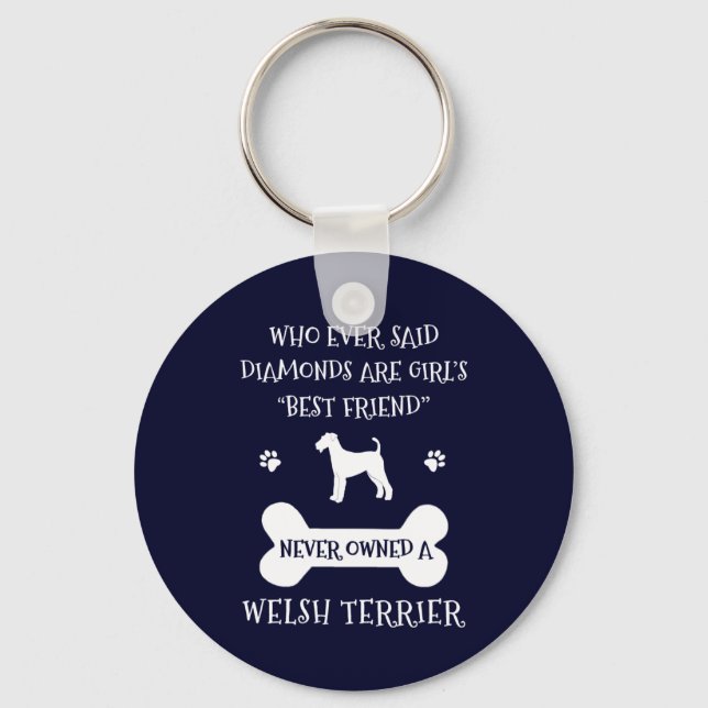 Porte-clés Welsh Terrier Dog Best Friend (Recto)