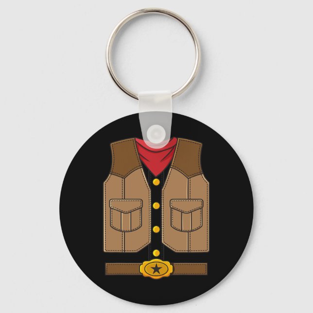 Porte-clés Western Cowboy Halloween Garçons Enfants (Recto)