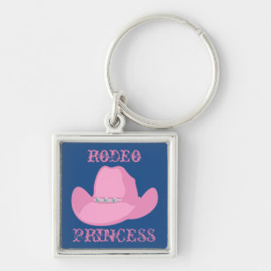 Porte-clés Western Cowgirl Rodeo Princesse Avec Casquette