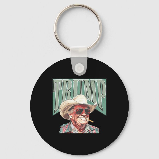 Porte-clés Western Make America Great Trump Daddy (Recto)