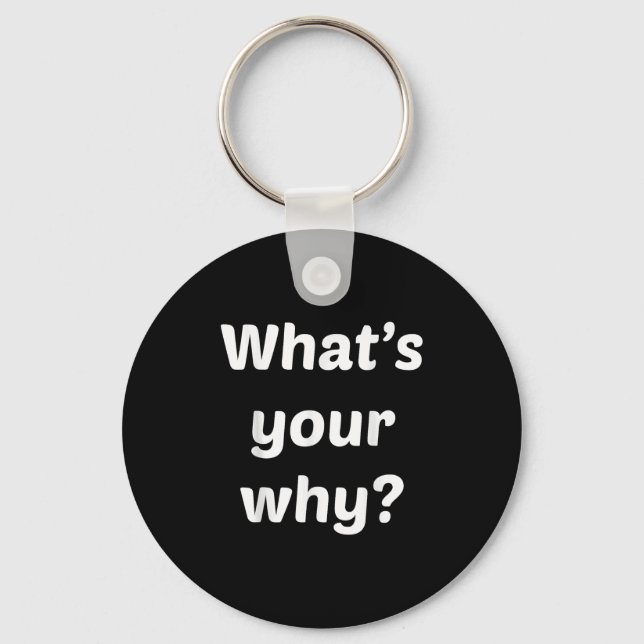 Porte-clés What's Your Why Insring Motivational Entrepreneur  (Recto)