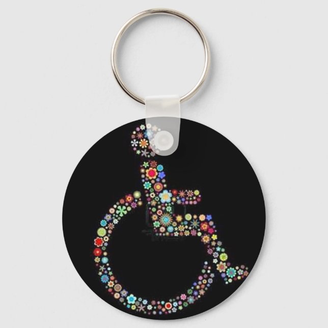 Porte-clés wheelchair_funky_zazzle.jpeg (Recto)