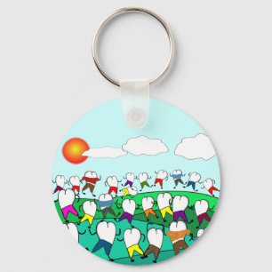 Porte-clés Whimsical Dental  Tooth Art Gifts