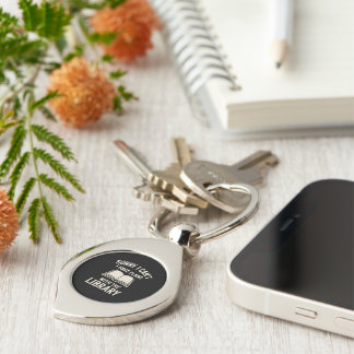 Porte-clés Whimsical Library Keychain Book Lover Gift