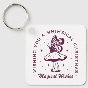 Porte-clés Whimsical magique Noël violet esthétique