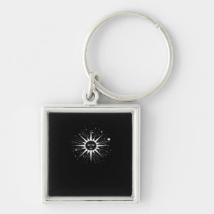 Porte-clés Whimsigoth Night Sky Sun Moon Witchy Classic Hallo