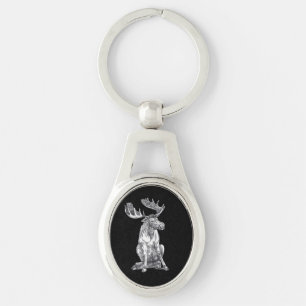 Porte-clés Whimsitting Alaska Moose Siesta Time