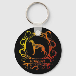 Porte-clés Whippet Patiné classique