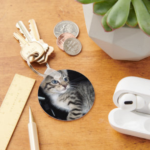Porte-clés "Whiskers of Trouble : The Mischievous Tabby Kitte