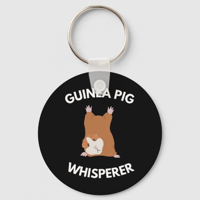 Porte-clés Whisperer de porc de Guinée (Recto)