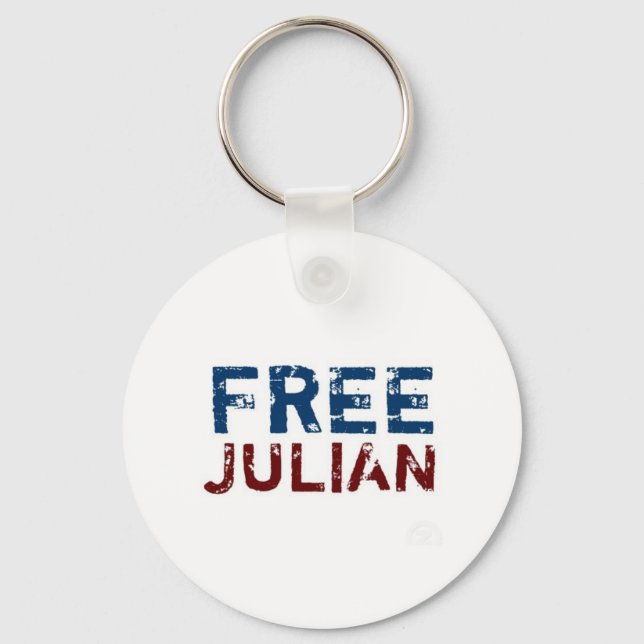 Porte-clés WikiLeaks - Julian Assange (Recto)