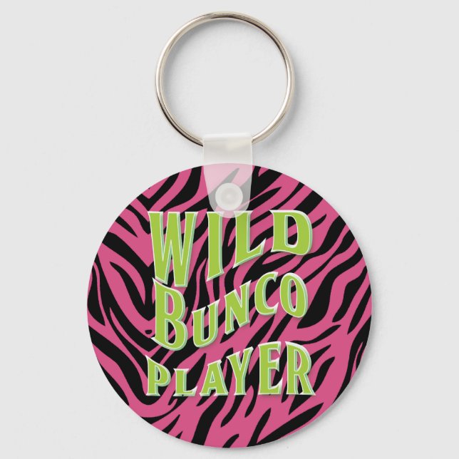 Porte-clés Wild Bunco Player Design graphique (Recto)