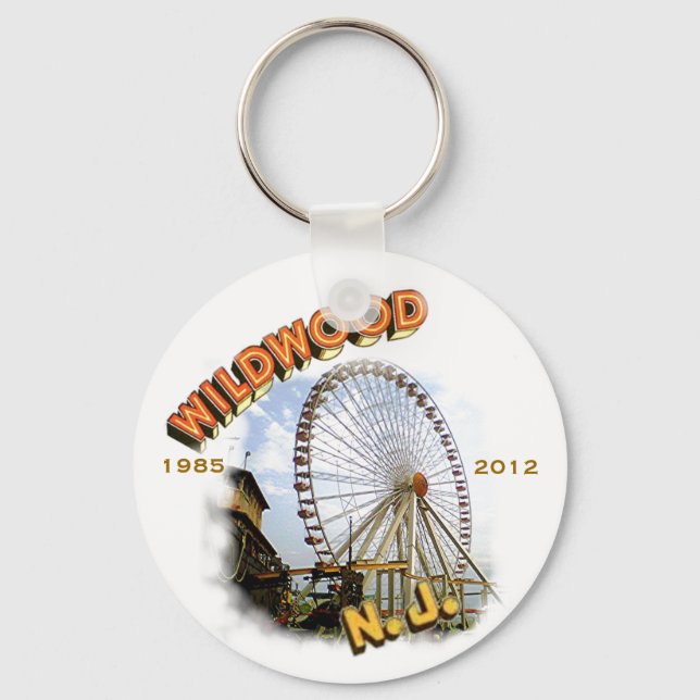 Porte-clés Wildwood, New Jersey Ferris Wheel (Recto)