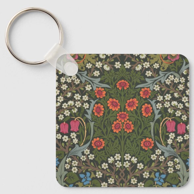 Porte-clés William Morris Blackthorn Garden Flower Classic (Recto)