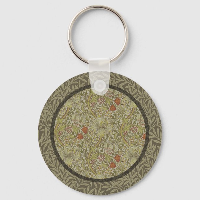 Porte-clés William Morris Floral Lys willow art design (Recto)