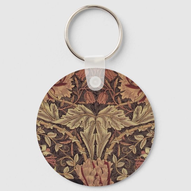 Porte-clés William Morris Honeysuckle Classic English Art (Recto)