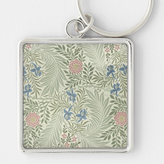 Porte-clés William Morris Larkspur Fond d'écran floral (Devant)