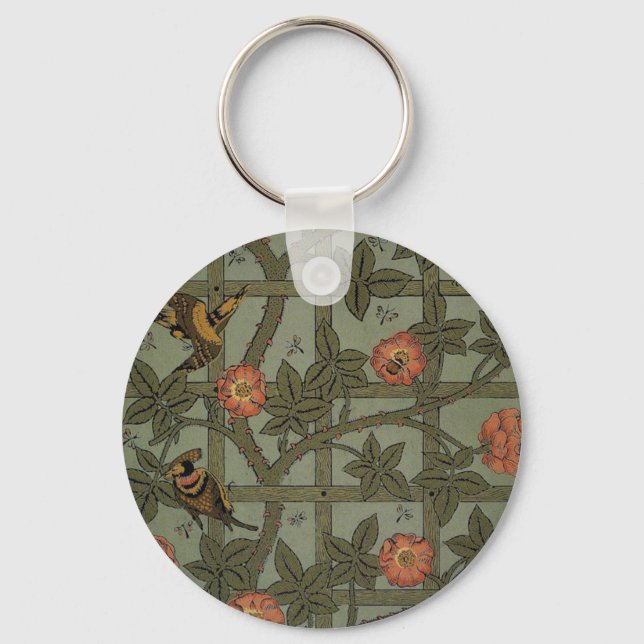 Porte-clés William Morris Trellis Wallpaper Art (Recto)