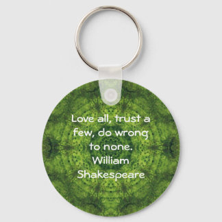 Porte-clés William Shakespeare Citation de sagesse